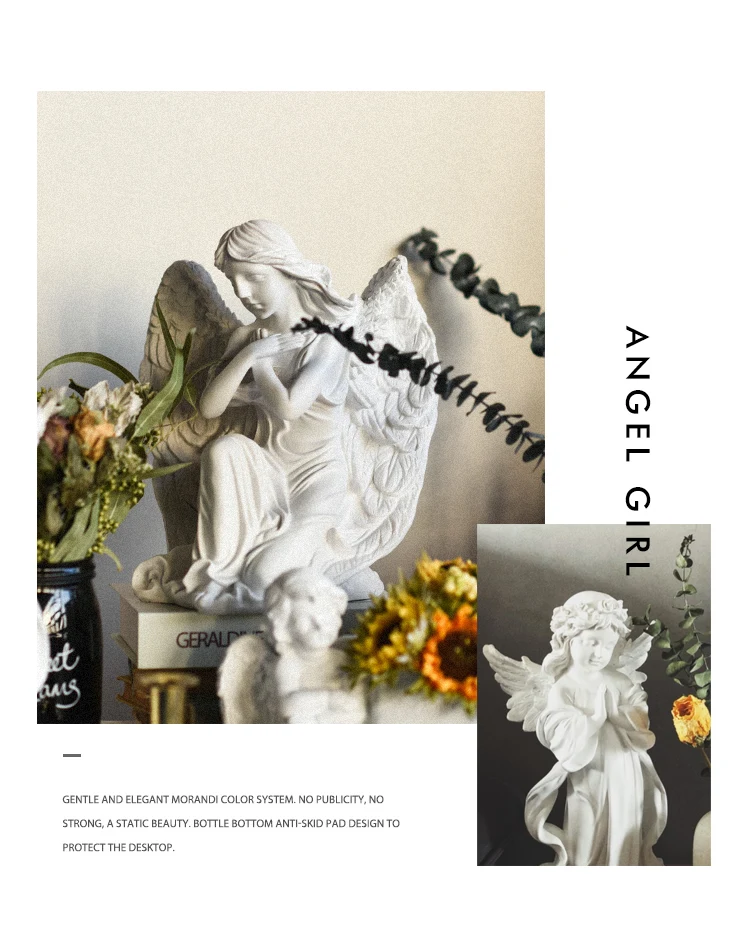 Смола Ретро домашний декор Ангел девушка портреты бюст статуэтки мини гипсовые настольные украшения ремесла скульптура эскиз практика подарок