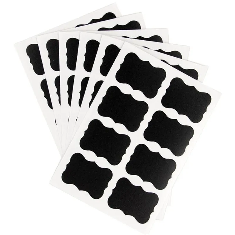 Spice Sticker Kitchen Label Sticker Waterproof Jar Stickers Storage Organizer Bottles Jars Stickers Blackboard Spices Tags 48pcs label stickers