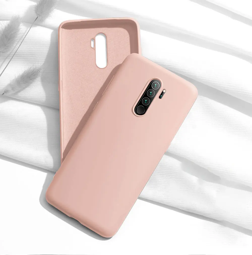 Чехол для телефона для Redmi Note 8 Pro Чехол-бампер противоударный жидкий силиконовый чехол для Xiaomi Redmi Note 8 Note8 Pro Чехол TPU - Цвет: Розовый