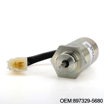 

12V Excavator Engine Stop Solenoid 897329-5680 8973295680 for Excavator EX400 Isuzu 3LD1 3LD2 4LE1