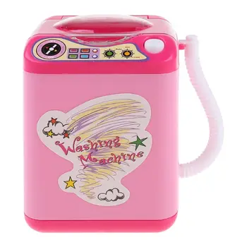 

Simulation Washing Machine Toy Baby Home Laundry Mini Pretend Play Toy for Kids