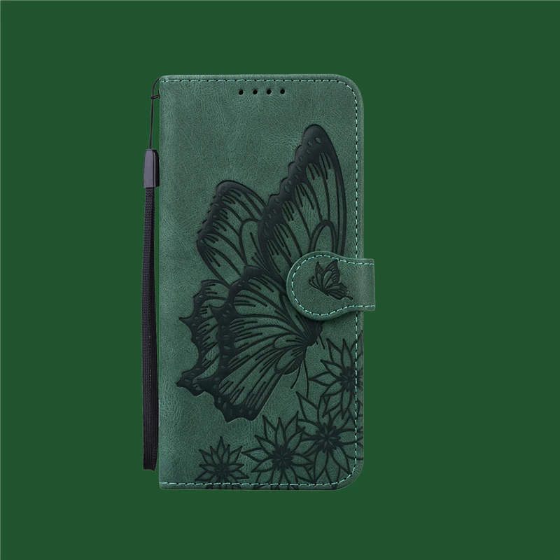 New Retro Embossed Big Butterfly Pattern For Huawei P Smart 2021 5G For Huawei Honor 10X Lite 5G Wallet Case Cover waterproof case for huawei Cases For Huawei