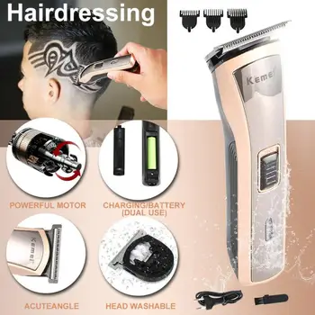 

3 in 1 Rechargeable Shaver Hair Trimmer Professional Electric Nose Hair Clipper Haircut Cutting Machine Beard Razor Fast Haircut