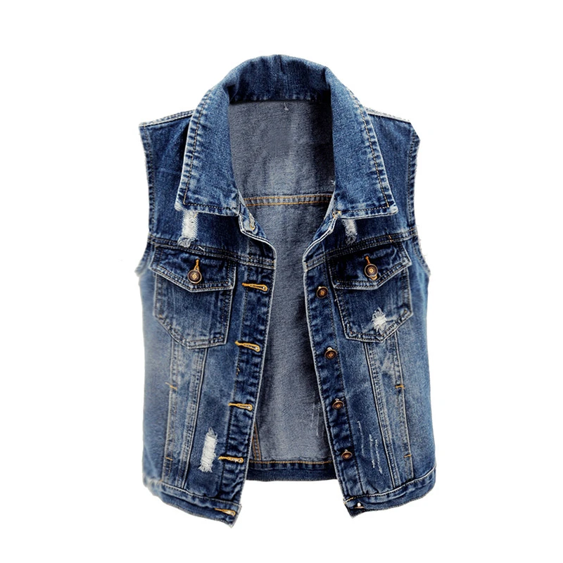 5xl denim vest