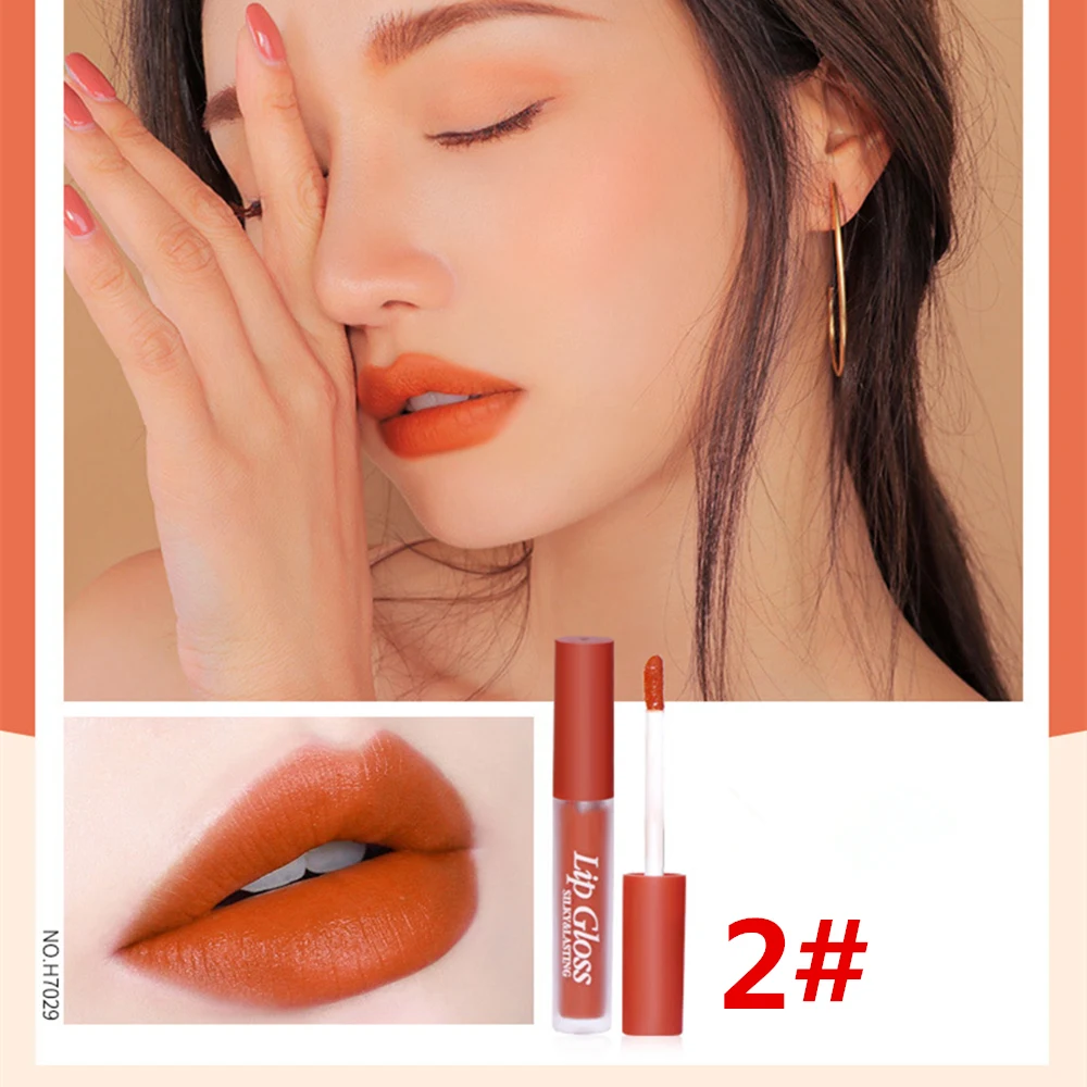 6PCS/SET pumpkin lip gloss by Hengfang smooth silky lip cream long lasting waterproof velvet matte liquid lipstick AM115 6PCS/SET pumpkin lip gloss by Hengfang smooth silky lip cream long lasting waterproof velvet matte liquid lipstick AM115