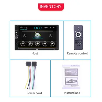 

1Set Car Multimedia MP5 Player Entertainment Video Audio Stereo Radio USB FM HD Touch Screen Digital Display Bluetooth Autoradio
