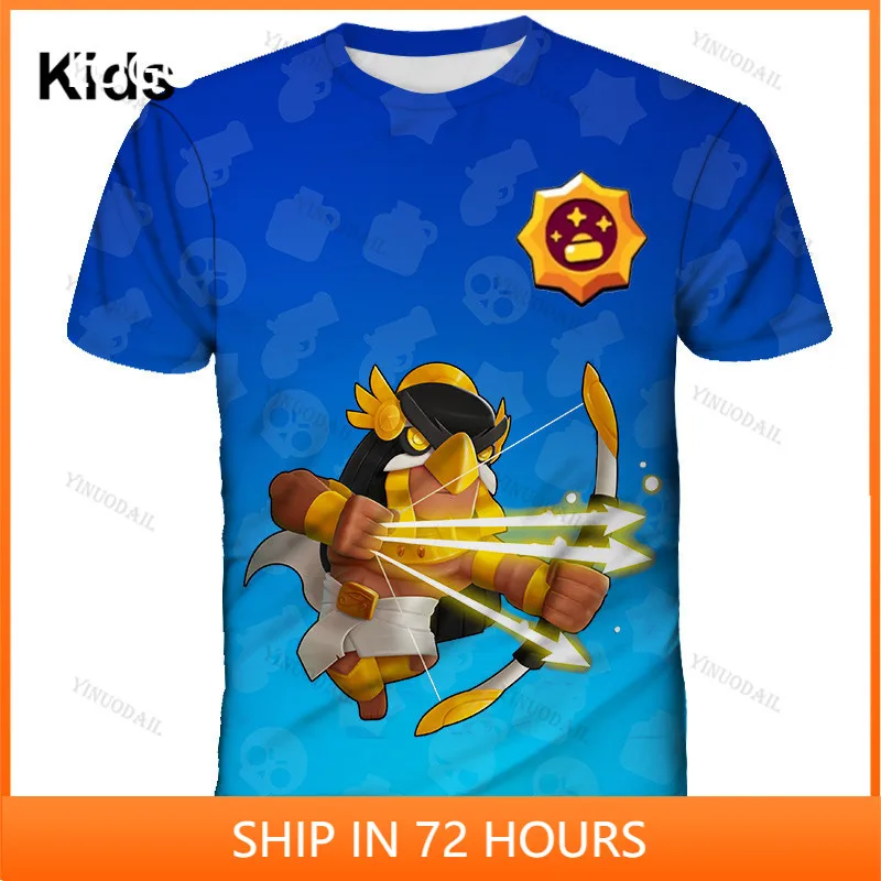 

Kids T-shirt Brawlings VOID GENE Leon Star Children's Wear Shooting Game 3d Swearshirt Boys Girls Tops T-shirts Teen Clothes