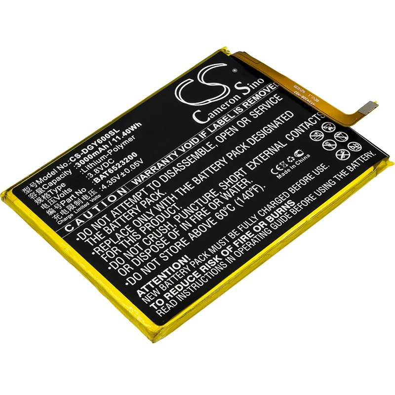 

UPGRADE Cameron Sino Battery For Doogee Y6,Y6c