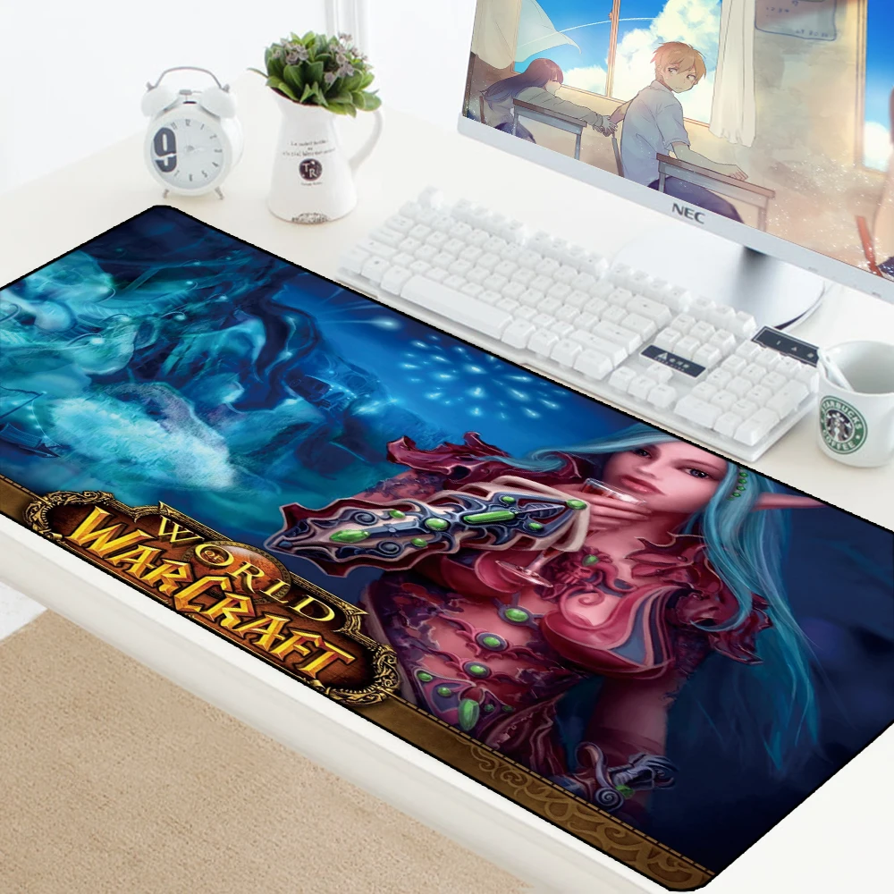  Custom Rubber Gaming MousePad World of Warcraft Desk Mouse pad For Laptop Mat Speed Keyboard Office