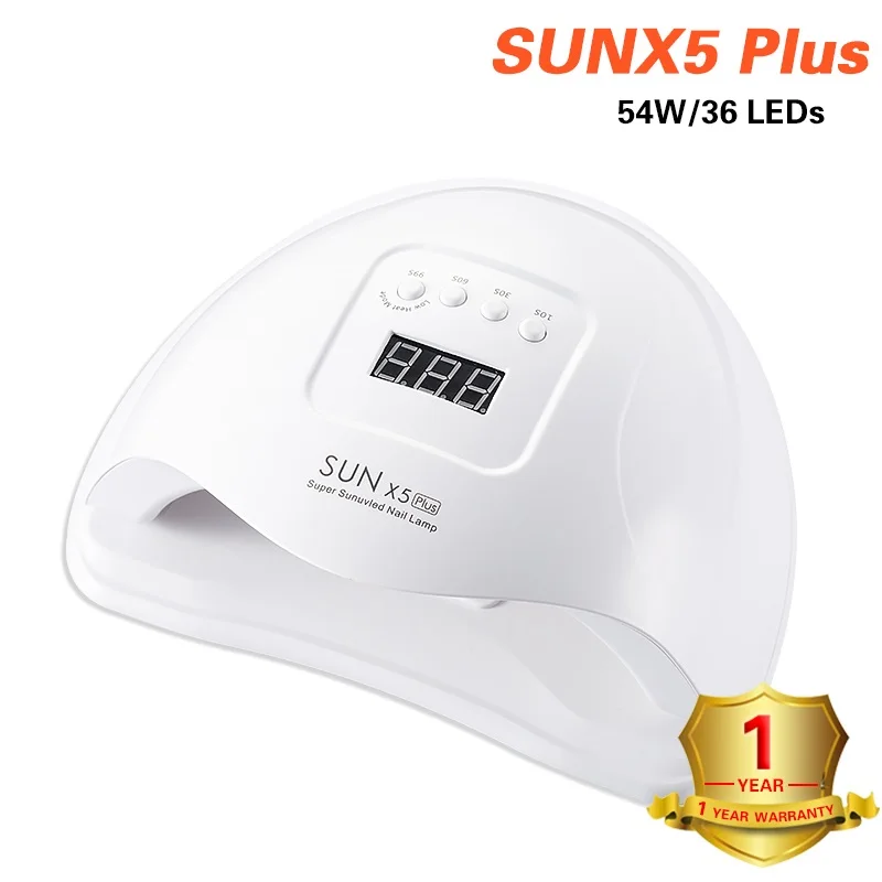 Cena Marka SUNX5 Plus lampa UV Led Manicure do paznokci 54W z stoper lcd dolny makijaż suszarka do żelu do paznokci polski z automatyczne wykrywanie
