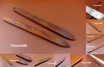 

2pcs Leather Craft Leather Edge Burnisher Slicker Polishing Grind Finish Tool - Carving Stamping Stylus Spoon Embossing Knife