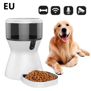 

Pet Automatic Feeder Dog Dispenser Feeder Video Recorder Programmable Timer Remote Control Feeding For Cat Dog Pet Supplies