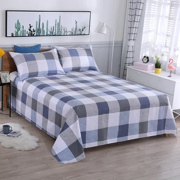 

Coarse Cloth Bed Sheet One-Piece Cotton Three-Piece Set Single Cotton and Linen Cotton Sheet Set King Sheet Set Bedsheet Dorm