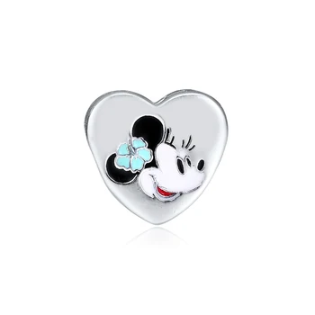

Heart Mouse Lady Charm Fits For Woman DIY Jewelry Bracelets & Bangle Charms 925 Original Silver Beads