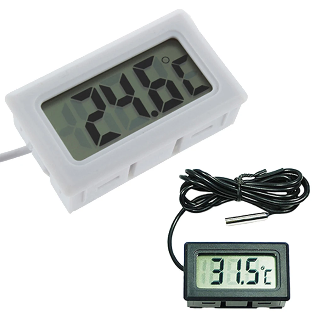 Termómetro Digital Para Acuario LED – Alta Precisión 0-60°C, Sensor Rápido, Botón Táctil, Para Peces Y Reptiles