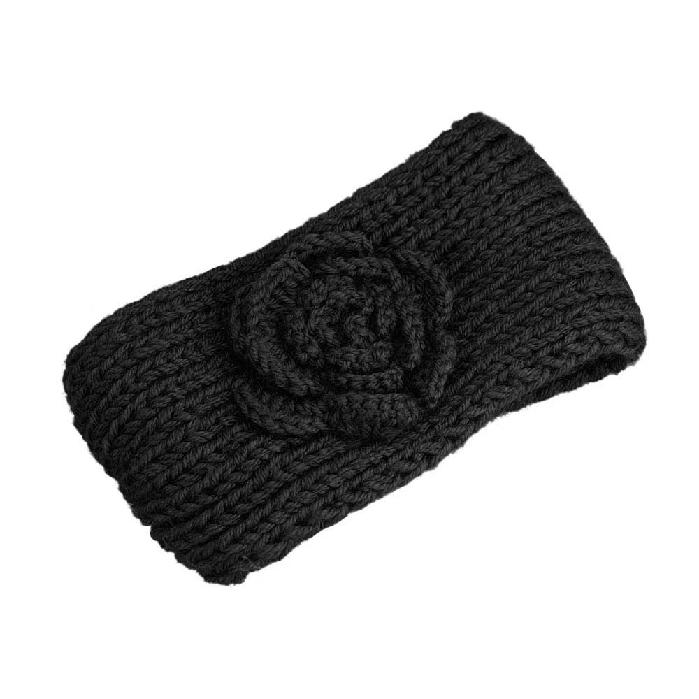 2019 Winter Warmer Knitted Elastic Wide Headbands Turban Lady Women Wide Stretch Solid Hairband Headwrap Hair Accessories 923