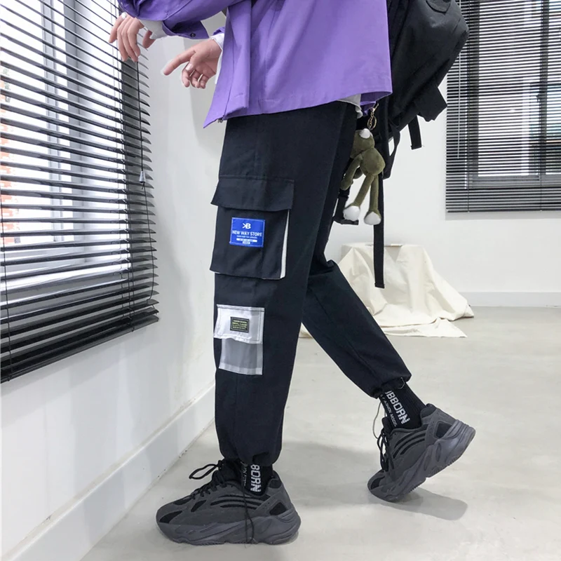 Streetwear Pencil Pants Mens Fashion Multi-Pocket Casual Cargo Pant Trousers Male High Street Elastic Waist Harem Pant Men Streetwear Pencil Pants Mens Fashion Multi-Pocket Casual Cargo Pant Trousers Male High Street Elastic Waist Harem Pant Men