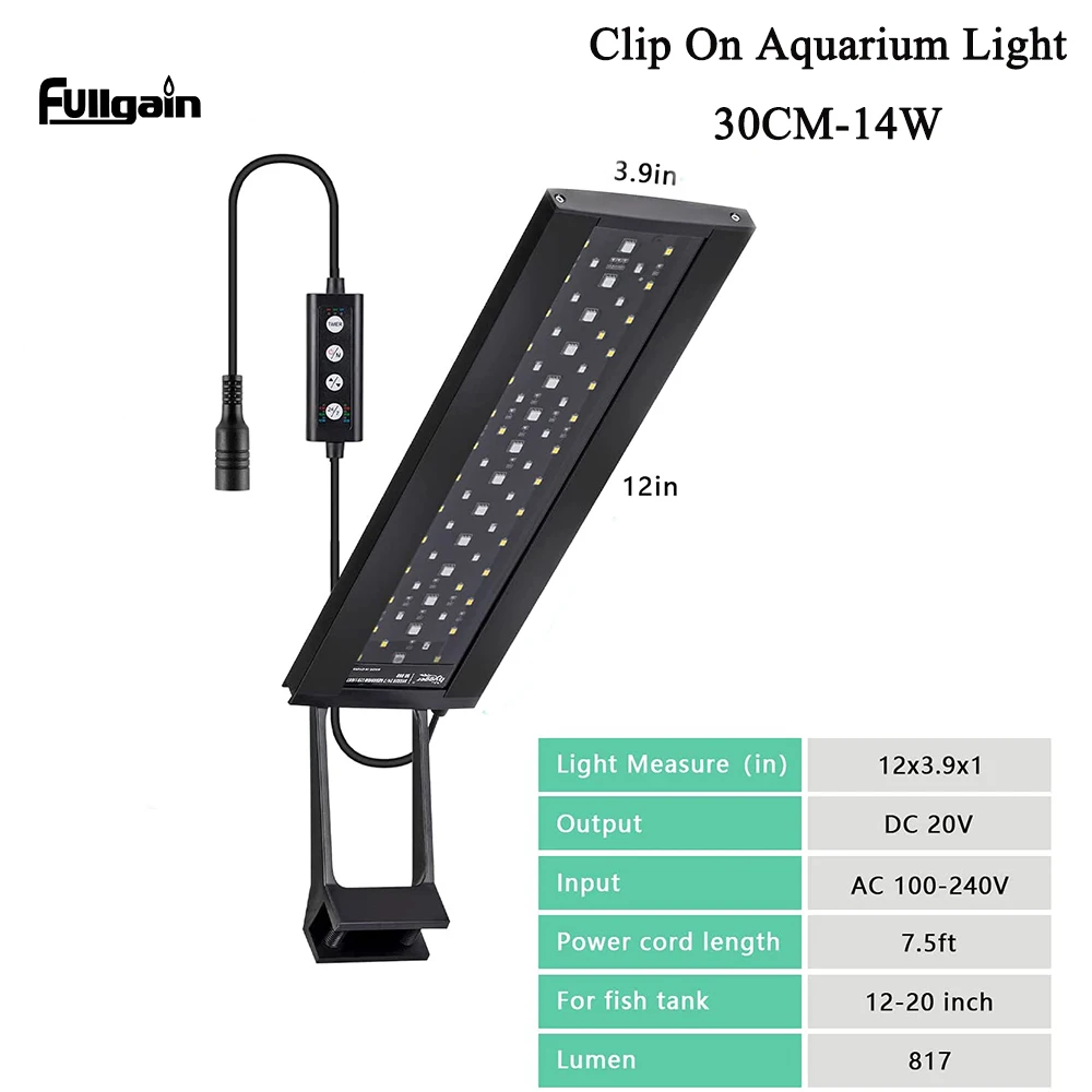 Touch Control LED Aquarium Light 9W/14W/24W at Low Price Buy Online