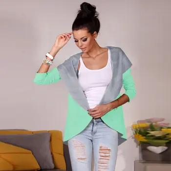 

European and American Ladies Cropped Sleeve Cardigan Jacket New