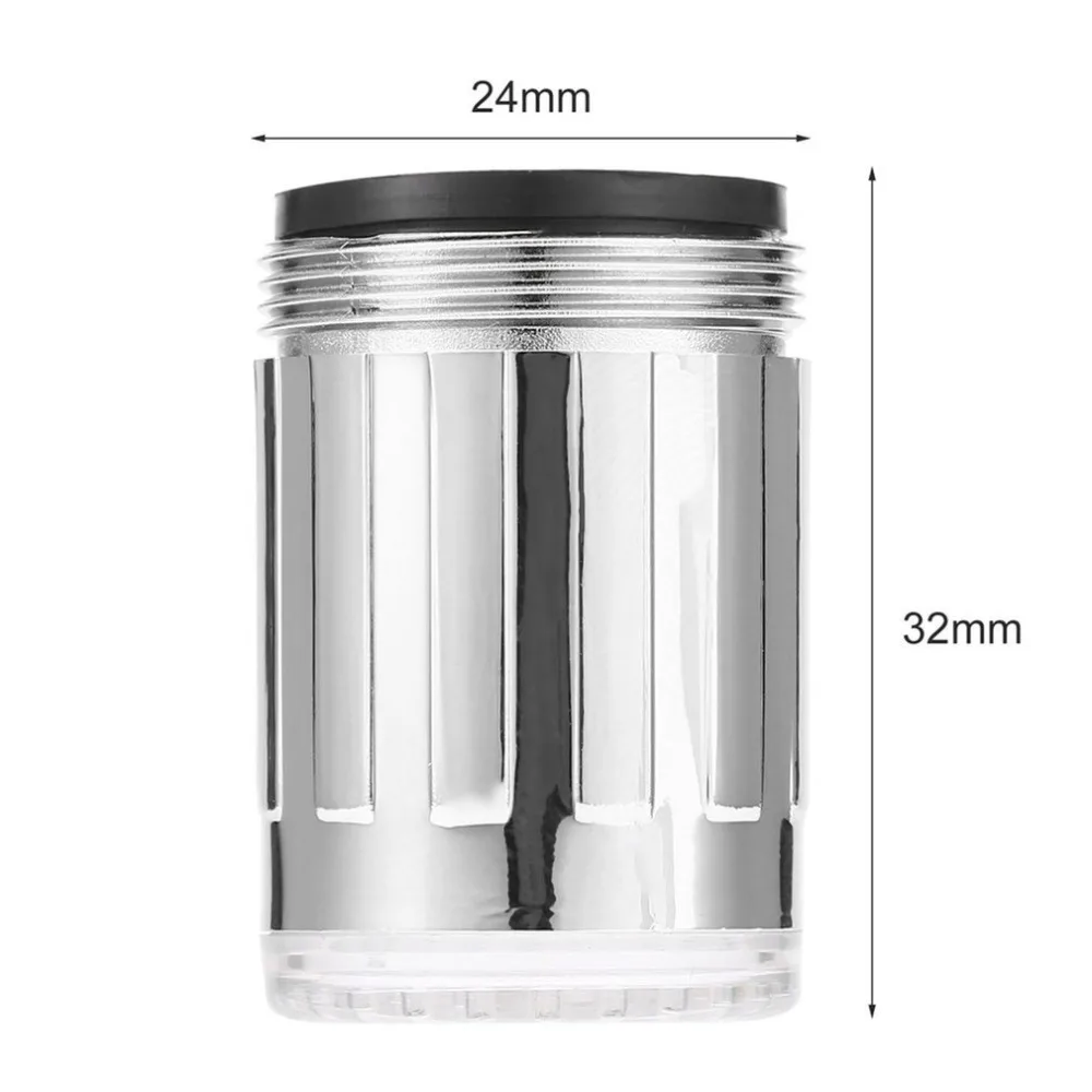 LED Temperature Sensitive 7-Color Light-up Faucet Kitchen Bathroom Glow Water Saving Faucet Aerator Tap Nozzle Shower Hot Sale