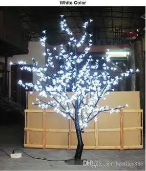 1.5m 5 Ft Hoogte Witte LED Cherry Blossom Tree Outdoor/indoor Wedding Garden Holiday Licht Decor 480 LEDs 1.5m 5 Ft Hoogte Witte LED Cherry Blossom Tree Outdoor/indoor Wedding Garden Holiday Licht Decor 480 LEDs
