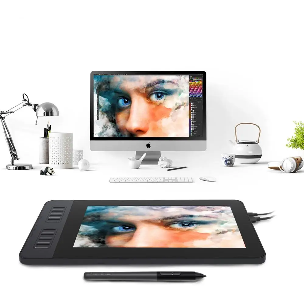 GAOMON PD1161 11.6 Inch Graphics Tablet IPS Full HD Drawing Pen Display with 8 Shortcut Keys and 8192 levels Battery-Free Stylus