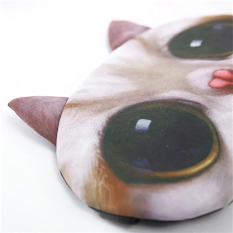 Креативная 3D маска для глаз с милым животным, мягкая маска для глаз для сна, тени для век для детей, девочек, для сна, ночного сна