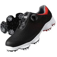 Обувь для гольфа мужская водонепроницаемая вращающаяся шнурки Нескользящая Спортивная Шипованная обувь Повседневные Удобные Прогулочные кроссовки