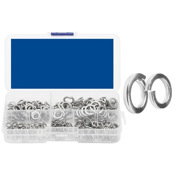 

480Pcs Lock Washers Set Stainless Steel M2 M2.5 M3 M4 M5 M6 M8 M10 M12 Spring Lock Washer Assortment Kit