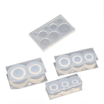 

4Pcs Resin Geometric Ball Pendant Molds Hollow Quicksand Sphere Mold 3D Hollow Round Ball Molds Kit Jewelry Making Tools