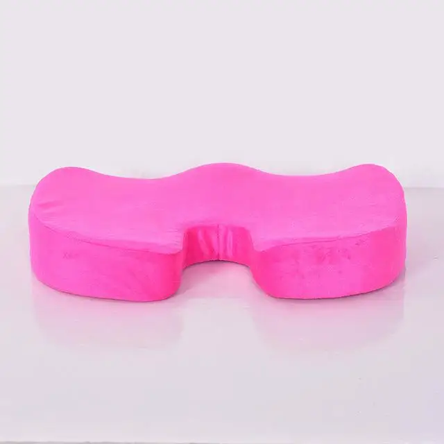 Red Seat cushion 2 в 1 бамбуковое волокно с эффектом памяти, подушка для сиденья, Подушка для спины, медленный отскок, поддержка талии, набор для дома, офиса, забота о здоровье, Подушка для стула - Цвет: Red Seat cushion