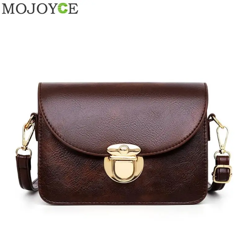 

Small Shoulder Bag for Women Messenger Bags Ladies Retro PU Leather Handbag Purse Female Crossbody Bag
