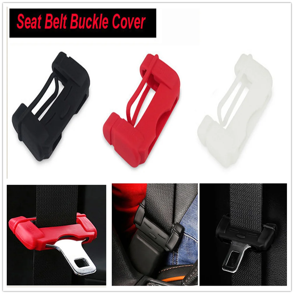 Car Safety Belt Buckle Covers Silicon Seat Accessories Protector for Audi A4 Avant Cabriolet A6L A8L TT TTS Any Cars | Автомобили и