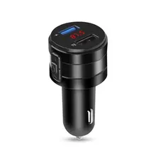 Hands-free Wireless 4.2 FM Transmitter Modulator Car Charger 3.1A Dual USB Adapter Car MP3 Player Wireless Receiver X20