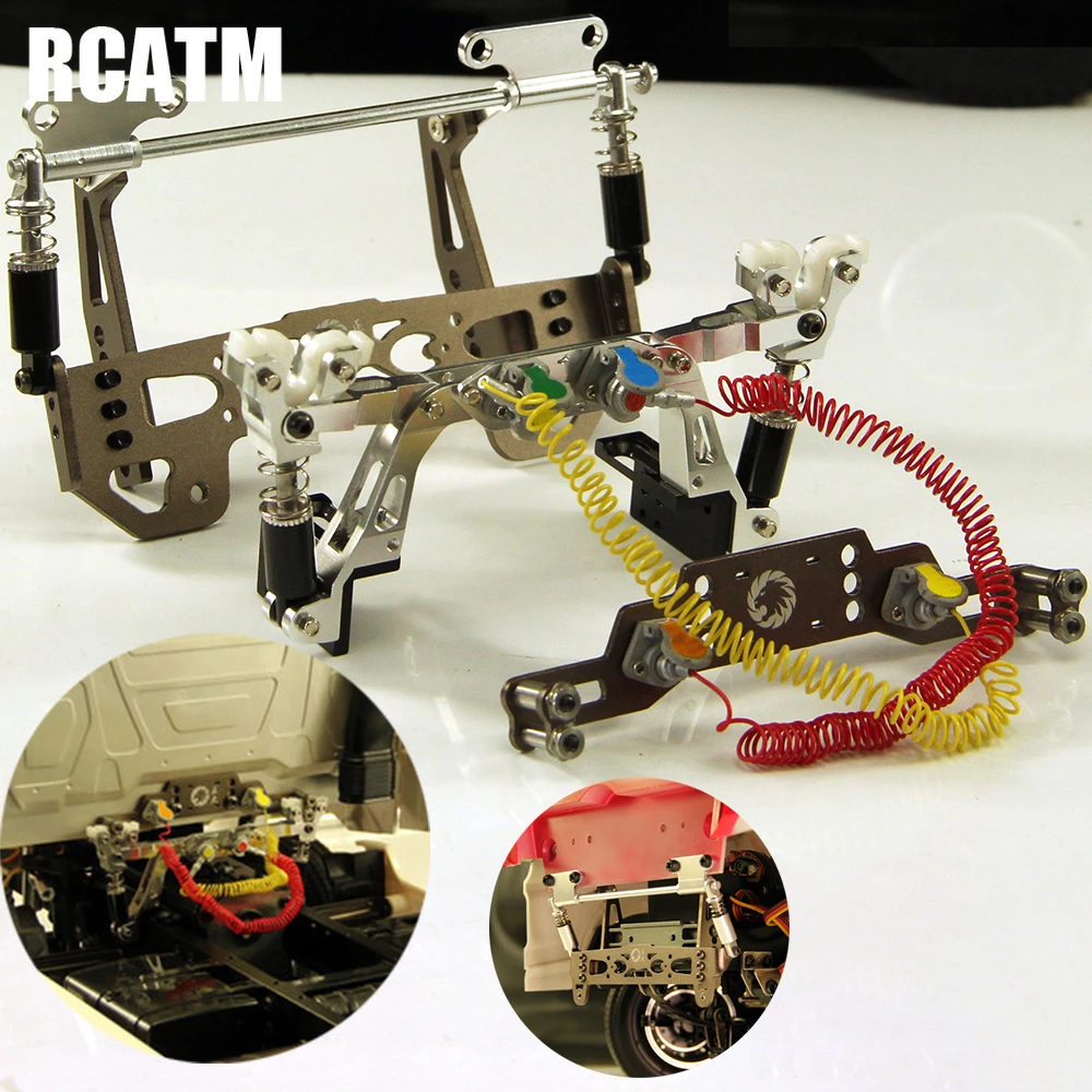 RC Body Front Rear Dynamic Levitate Suspension System Kit For 1/14 Tamyia RC Truck SCANIA MAN Actros Arocs DIY Part