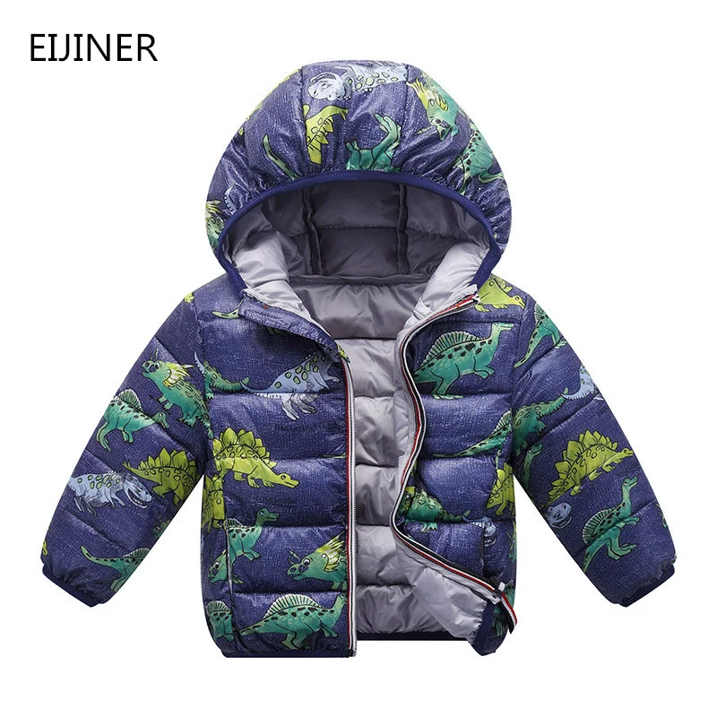 Камуфляжные детские куртки для мальчиков; зима-осень г.; зимние пальто для девочек с рисунком динозавра; детская верхняя одежда; Одежда для маленьких мальчиков и девочек