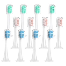 Replacement Toothbrush Heads For Xiaomi T300 T500 Sonic Electric Teeth Brush Mijia T300 Nozzles With Dust Cover Vacuum Packaging