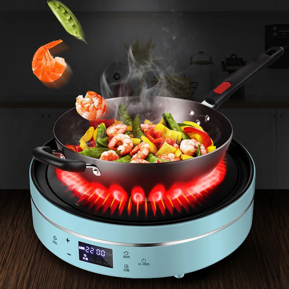Household Induction Hob Ceramic Cooker 2200W Induction Cooker Electric Ceramic Stove High Efficiency Electric Stove