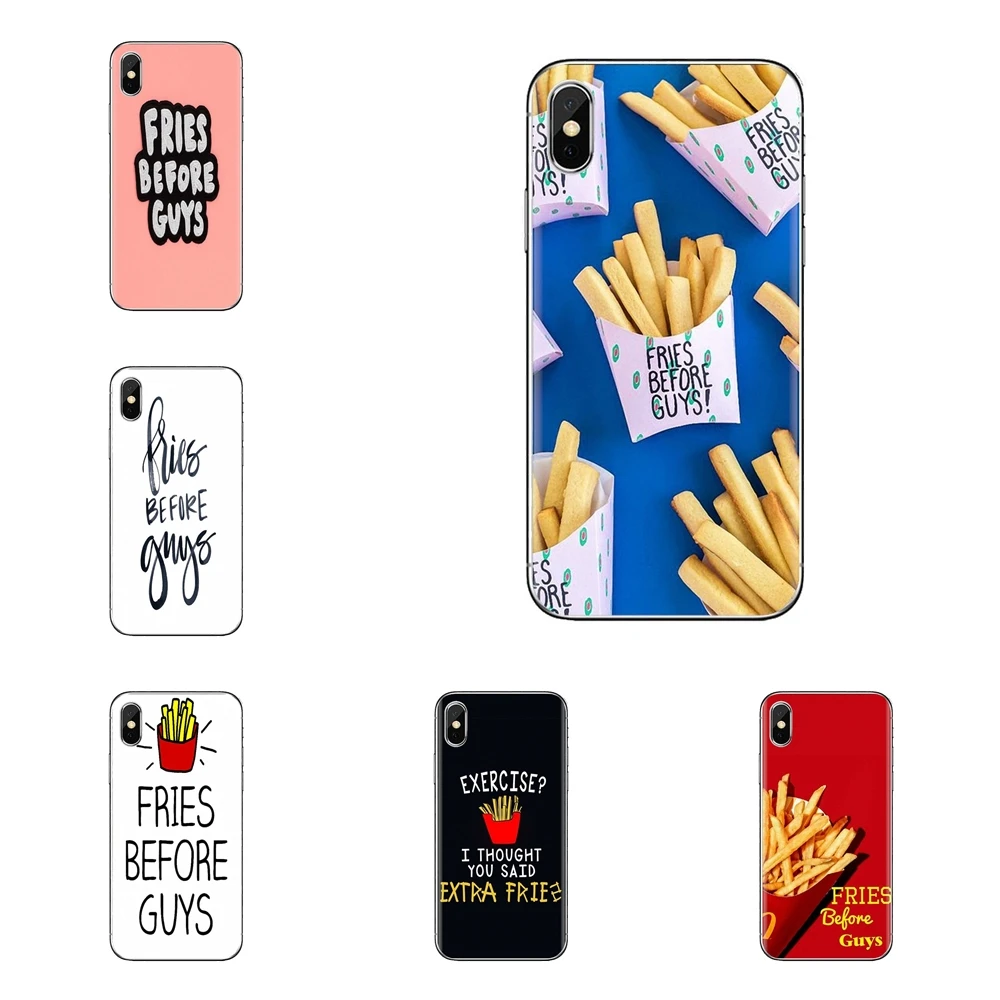 Для huawei P Smart Y6 P8 P9 P10 Plus Nova P20 Lite Pro Mini 2017 SLA-L02 SLA-L22 2i надпись &quotFries Before Guys"