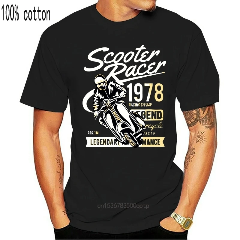Men tshirt Scooter Racer Unisex T Shirt Printed T-Shirt tees top | Женская одежда
