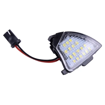 

beler Cae Left 18 LED 50,000 Hours Under Side Mirror Puddle Light Lamp White Fit for Volkswagen Golf5 MK5 R36 Passat B6 Jetta