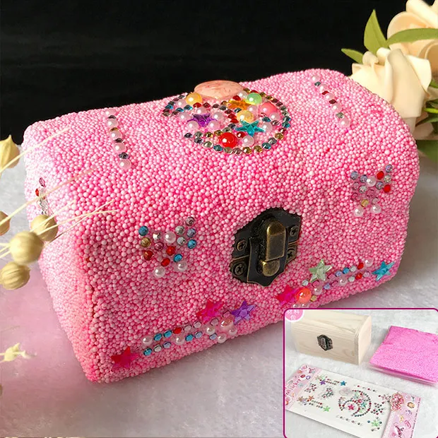 S-3 Детская hand-made из подручного материала сумка девушки твердые деревянные, для канцтоваров коробка пенал для карандашей Снежинка грязи палку дрель ящик для хранения - Цвет: S-3