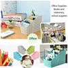 Plaited Organizer Makeup Storage Box Cosmetics Desk Holder Plastic Rattan for Home Office Phone Remoter Four Five Checks 5