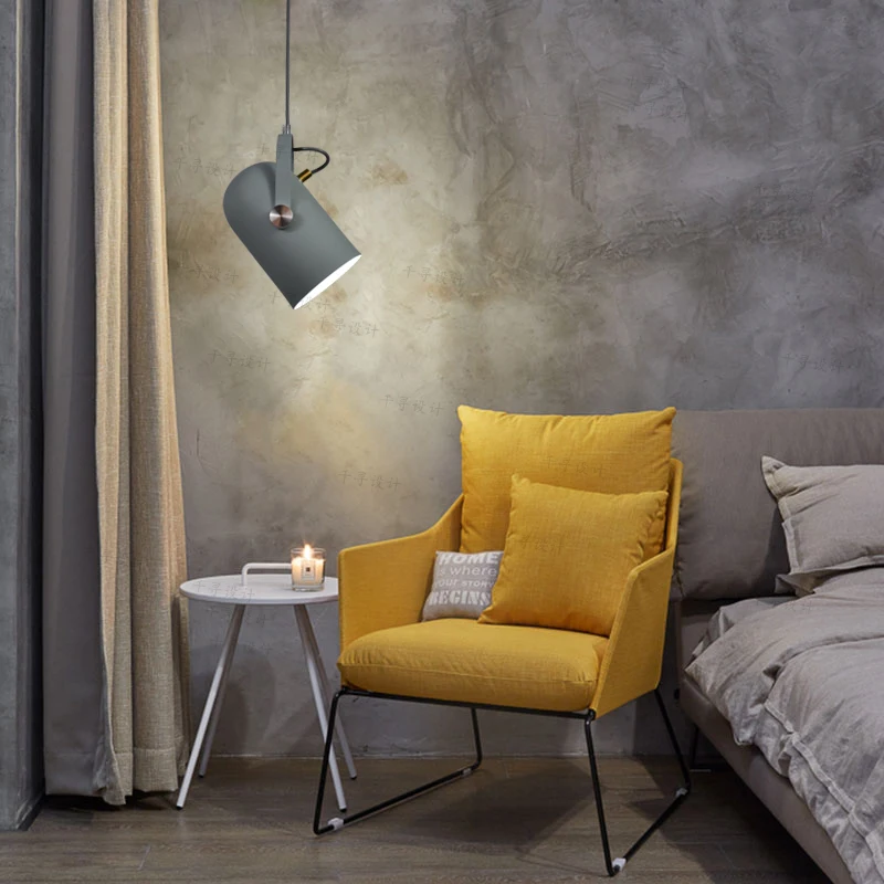 Baratos Nórdico moderno E27 colgante de luz de un solo luces iluminación decoración luminaria lámparas colgantes lámpara colgante