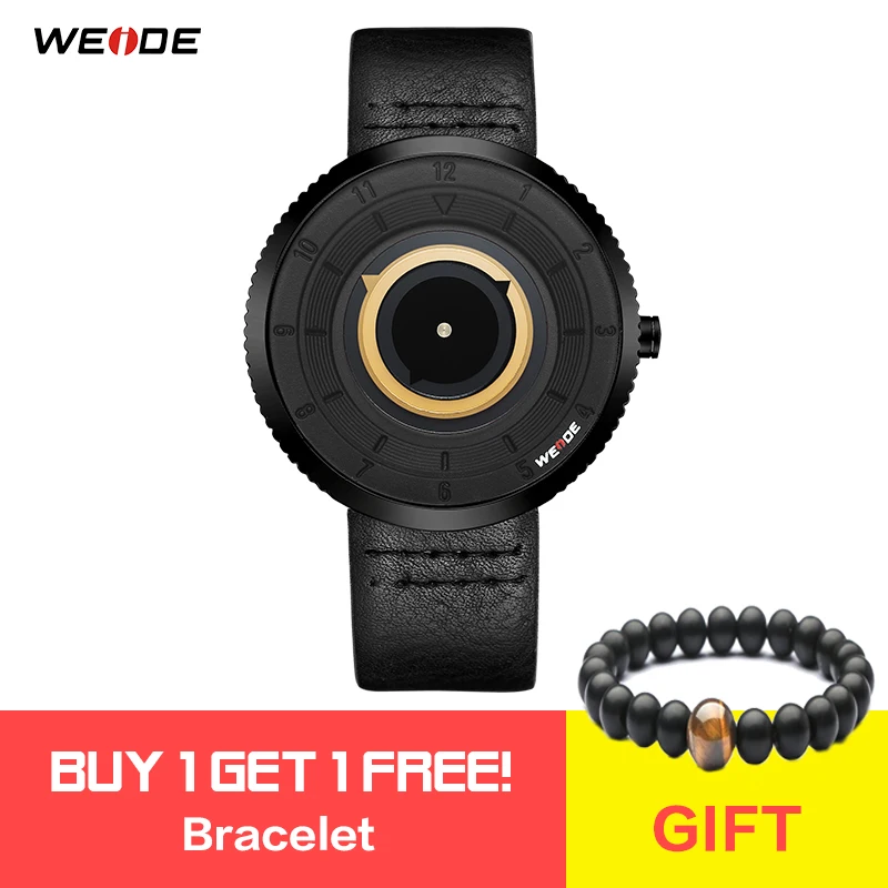 

WEIDE Mens Fashion Analog Leather Strap Belt Hour Clock Quartz Military Model Buckle Wristwatches Relogio Masculino Bracelet