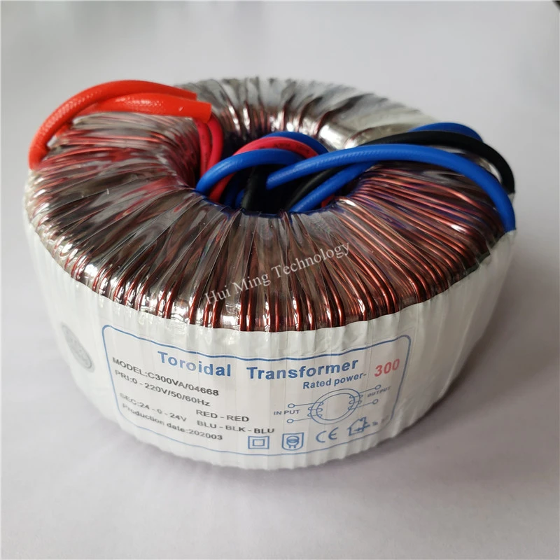 24V 0 24V 6.25A Dual 20 24V Toroidal transformer dual 24V 300VA 220V ...