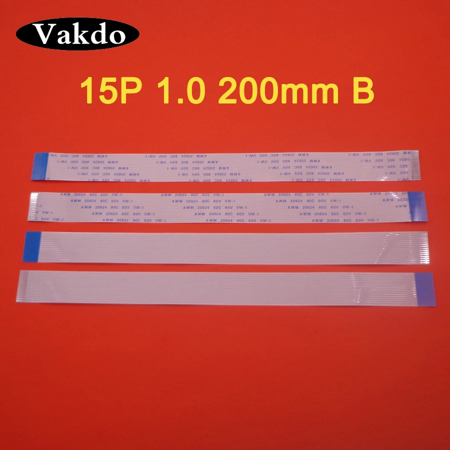 10-100 шт. 15pin FFC FPC плоский гибкий кабель 1 0 мм шаг 15-pin B-тип обратная длина 200