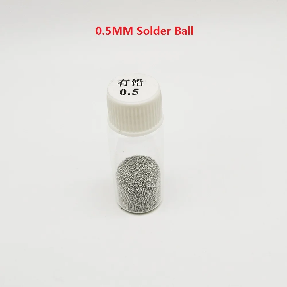 Leaded BGA Solder balls 25K/Bottle For IC Chip Soldering Reballing Ball Sn63Pb37 Tin Material 0.2-0.76MM Rework Accessories