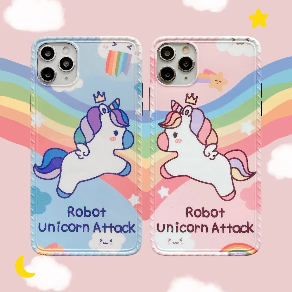 Rainbow Unicorn Protective iPhone Cases