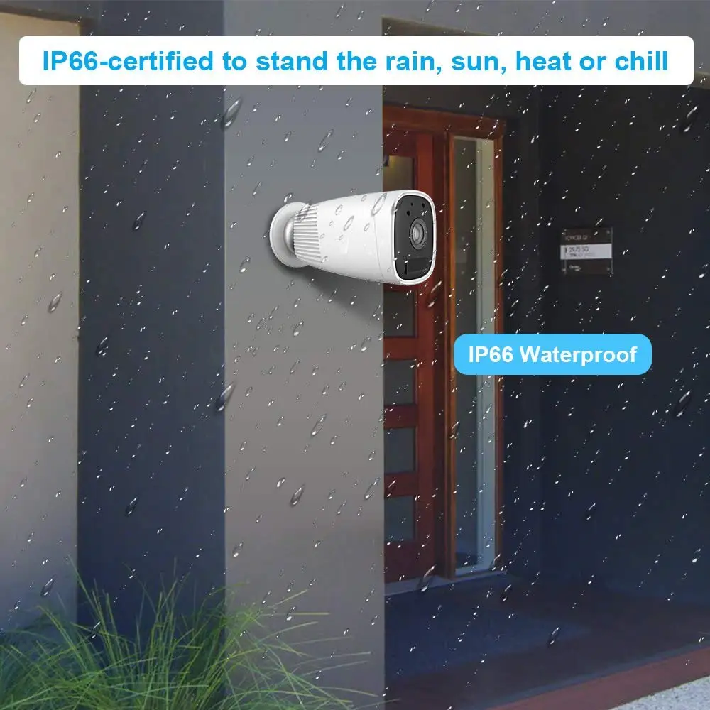  Tuya Smart Life Outdoor Battery WiFi Camera Two Way Audio built-in 12000mAh for 6 month using time